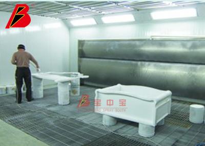 China Metal Basement 34.5KW Furniture Spray Booths for Woodworking for sale