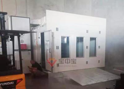 China Auto Paint Spray Room AU / NZS Standard Spray Booth With Light Box Outside for sale