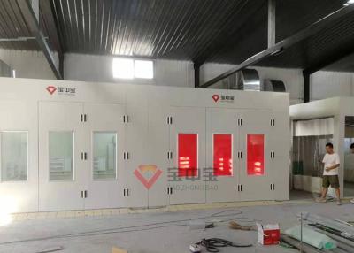 China Infrared Lighting Heat Paint Booth For Car Downdraft Paint Room for sale