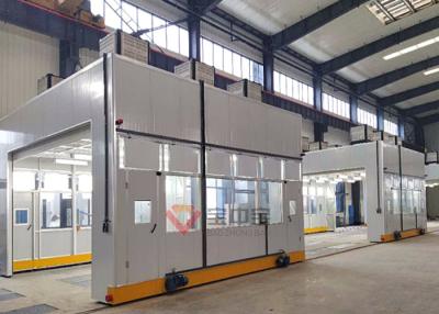 China Portable Spray Booth With Rail Whole Room Move Painting Room for sale