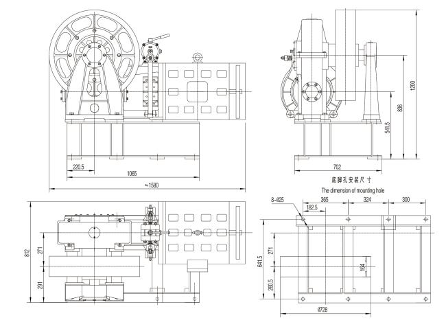 Elevator geared traction machine
