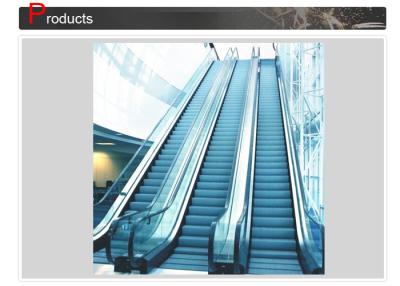 China 30°/35°Indoor And Outdoor Elevator Moving Walk Escalator With VVVF Driving Control System for sale