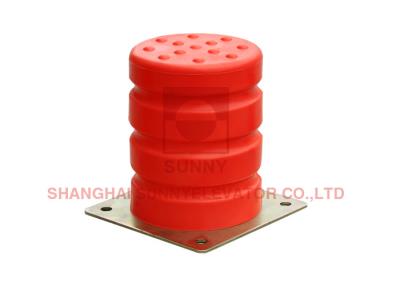 China Talla 14 roja del almacenador intermediario de la PU de las piezas de la seguridad del elevador - 16 milímetros en venta
