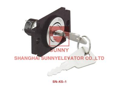 China Elevator door key locks / Push Button Reset Switch Electrical Lift Components for sale