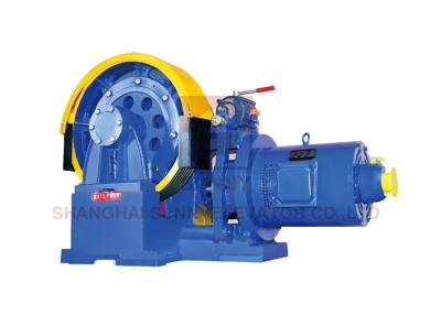 China Sheave Diam 610mm Electric Motor For Elevator , Elevator Geared Traction Machine for sale