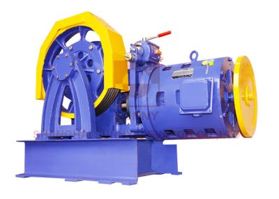China Elevator Parts / Load 1000 - 2000 KG Geared Traction Machine With AC Motor for sale