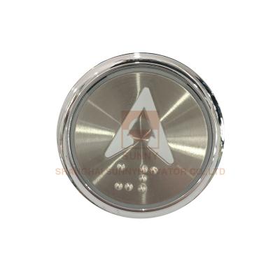 China Round 42mm Elevator Push Button With EN81-70 / Otis Lift Buttons for sale