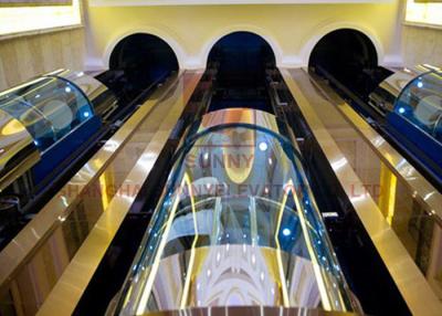 China Semicircle Panorama High Speed Elevator Hairline Stainless Steel For Passenger Lift for sale