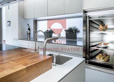 China elevación de acero inoxidable del elevador de comida del Dumbwaiter de la cocina 100kg con acero inoxidable en venta