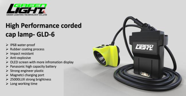High-performance mining lamp with OLED display
