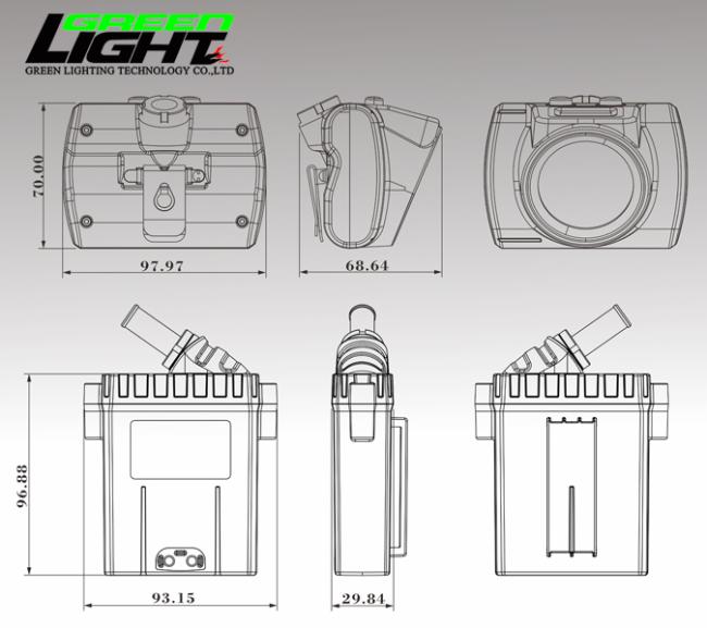 Mining lamp with multiple lighting modes and rugged design