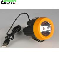Quality USB Charging Miner Cap Lamp , 10000 LUX GL2.5-C Explosion Proof Mining Lamp for sale