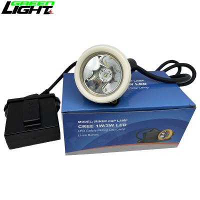 China LED Waterproof Mining Cap Lights With Li Ion Battery 10000lux 6.6Ah 3.7V for sale