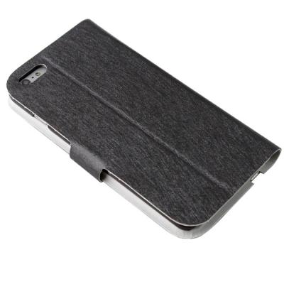 China Black Cordless Ultrathin Bluetooth Iphone Keyboard Case PU Leather for sale