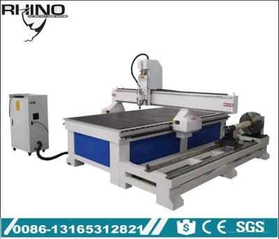 China AC 380V 4 Axis CNC Router Machine , 3D Woodworking Industrial CNC Milling Machine for sale