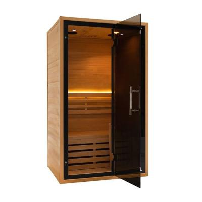 China Canadian Hemlock Indoor Electric Stove Wooden Steam Room For 2 Person for sale