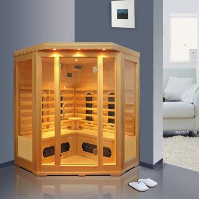 China Projeto moderno da sala infravermelha vermelha da sauna de Cedar Wood Indoor Ceramic Heater à venda