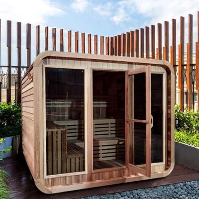 Chine sauna de Heater Cube Shape Dry Steam de fourneau de la cigûe 6000W en dehors d'en bois à vendre