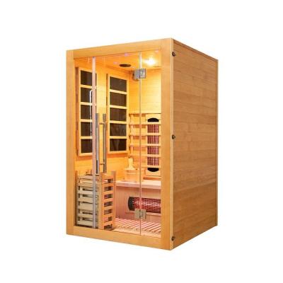 China Indoor Wooden Small Infrared & Steam Combination Sauna 2 Person for sale