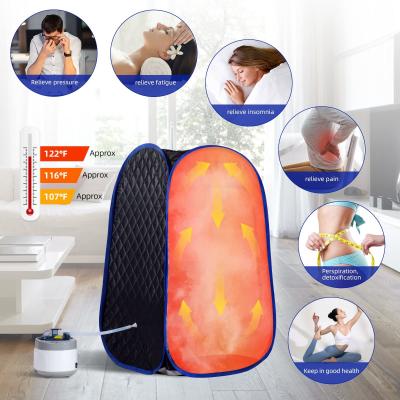 China Full Body Spa Foldable Portable Steam Sauna With Adjustable Time Control for sale