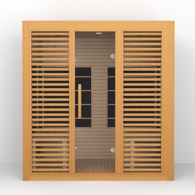 China 2700W Hemlock Wood 4 Person Far Infrared Sauna Weight Loss for sale