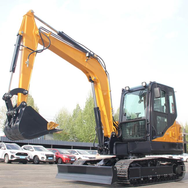 Free Shipping China JIAHE Mini Excavator 6.5 Ton EPA Engine Hydraulic Motor & Pump Crawler Type High Efficiency