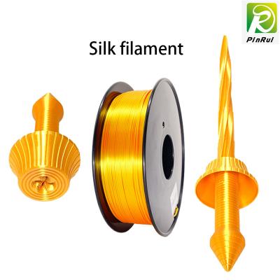 China impressora de seda Filament 1,75 do filamento 3d do pla do filamento como o filamento de seda para a impressora à venda