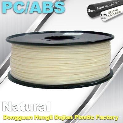 China High Hardness Flexible 3d Filament PC / ABS Filament 3mm 1.75mm Filament for sale