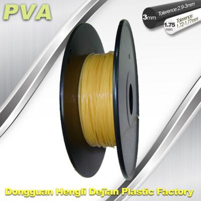China Water Soluble Support Material PVA 3D Printing Filament 1.75 / 3.0 mm Natural for sale