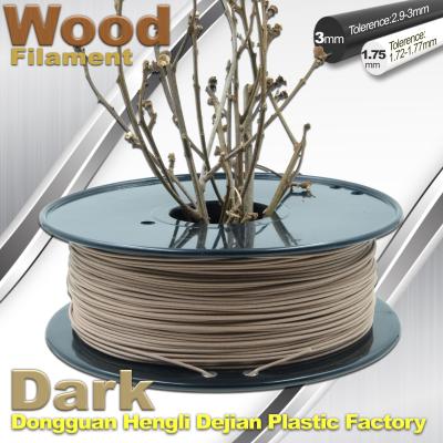 China Brown Materia 0.8kg / Roll 3D Printer Wood Filament 1.75mm 3mm for sale