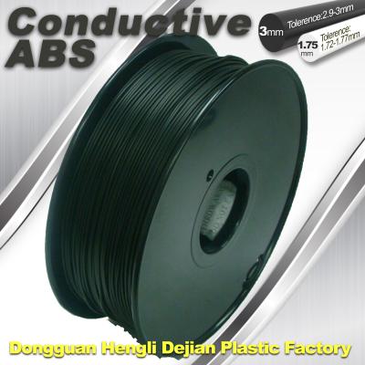 China ABS Conductive 3D Printer Filament 1.75mm / 3.0 mm for sale