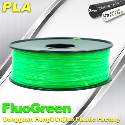 China PLA Desktop pla 3d printing material Fluorescent  Filament for Markerbot for sale