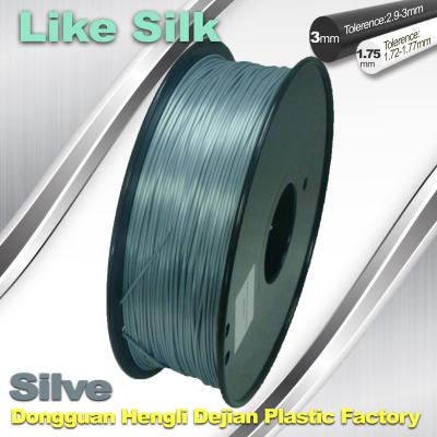 China Polymer Composites 3d Printer filament  1.75 / 3.0 mm  ,Imitation Like Silk Filament ,High Gloss for sale