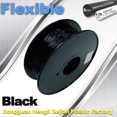 China 1.75mm / 3.0mm 3D Printing Rubber Filament Flexible Material Tasteless And Odorless for sale