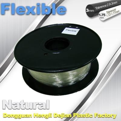 China Filamento suave 1,75/3,0 milímetros del pla 3d de impresora flexible Filament para la impresión 3d en venta