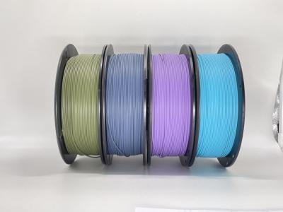 China Matte PLA 3D Printer Filament 7 Colors Vacuum Packing With Desiccant for sale