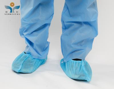 China Dustproof Disposable Shoe Covers Waterproof Anti Skid Hospital Booties White/Blue/Pink for sale