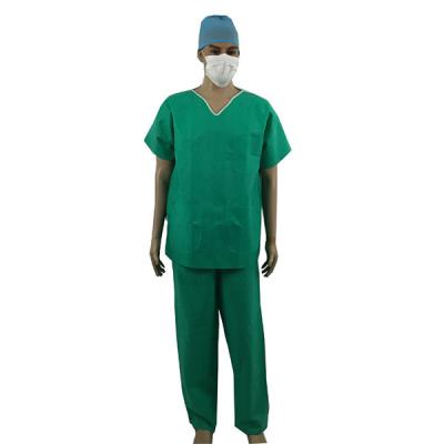 China Short Sleeves Surgical Nurse Scrub Suits Patient Doctor Medical Uniform for sale