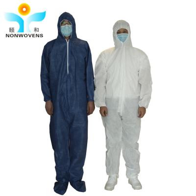 中国 SBPPの使い捨て可能な保護摩耗、セリウムISOの非編まれた防護衣 販売のため