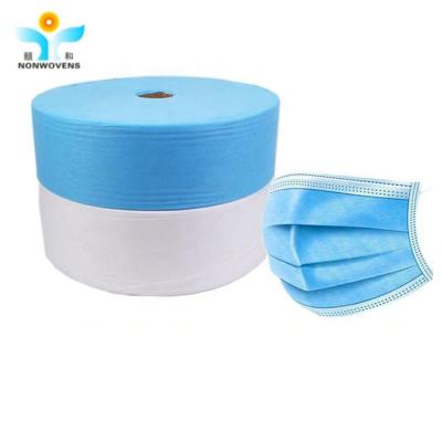 Chine Le textile tissé Dot Pattern imperméable 25gsm du polypropylène 100 non a tourné le tissu collé du polypropylène TNT pour le masque protecteur à vendre