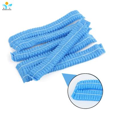 China 25 gsm Disposable Hair Net Cap , ISO9001 Polypropylene Bouffant Caps For Hospital for sale