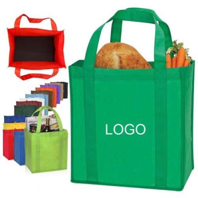 China Custom Logo Printed Reusable Tote Ecobag Non Woven Fabric Shopping Bag for sale