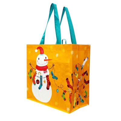 China Bolso tejido Tote Bag Reusable Christmas Non de las compras de Eco para el regalo en venta