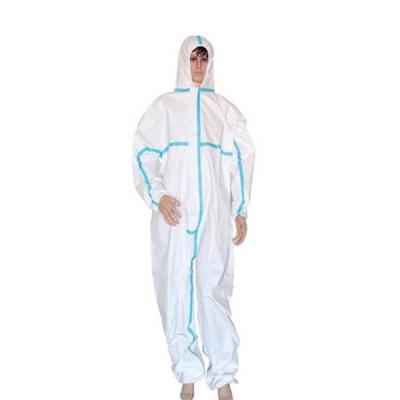 Китай 30gsm - устранимый уровень Coverall SF защитных костюмов 70gsm Microporous не сплетенный медицинский продается
