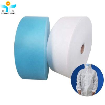 China Customized SMS Non Woven Fabric 100% Pp Spunbond For Surgical Gown for sale