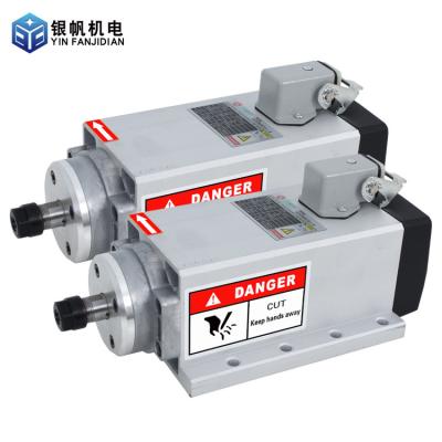 China 80*73 Square Spindle Motor for CNC Router Inverter Drive Fan Cooling 1.5KW GDZ80*73-1.5 for sale