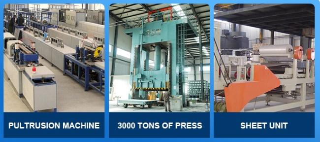 FRP Square Tube Price Electrical Equipment GRP Cross Arm Polyurethane Foam