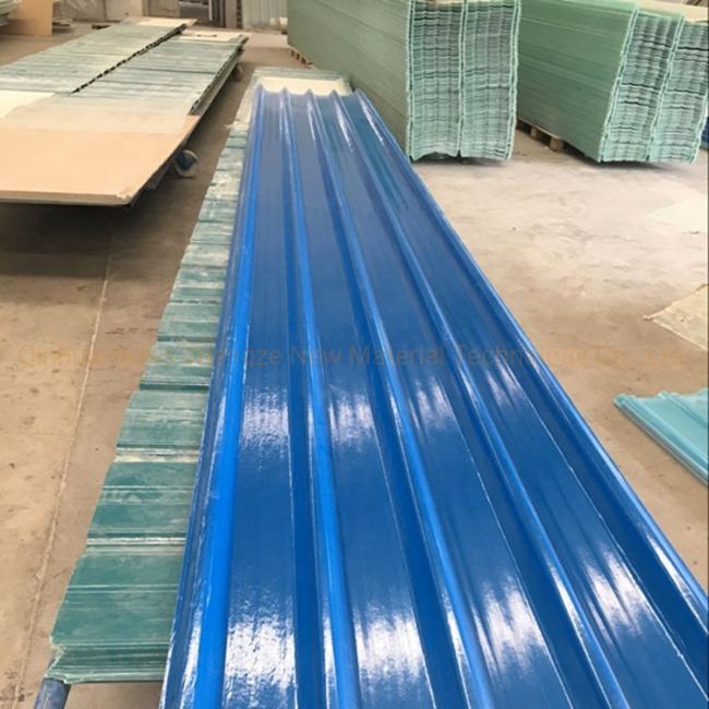 FRP Roofing Supplies UV Protection Flat Plain Transparent Fiberglass White Roof Sheet