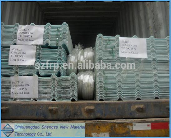 Corrugated Fiberglass Reinforced Roof Plate FRP Sheet for Construction