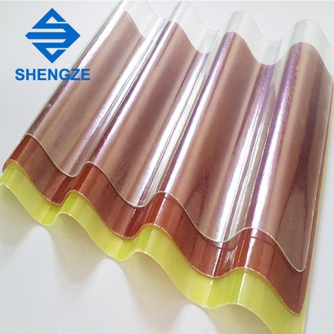 Fiberglass Fireproof Roofing Panel FRP Clear Corrugated Roof Sheets for Workshop